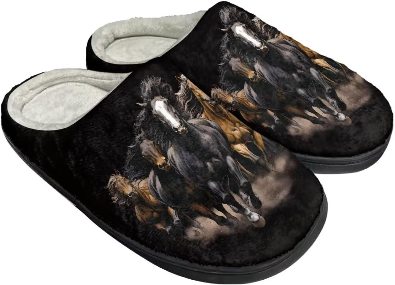 

Уютные пушистые домашние тапочки для женщин и мужчин, закрытые плоские плюшевые хлопковые тапочки для дома, мягкая нескользящая резиновая подошва, тапочки для дома и улицы Wanzuoeng, черный