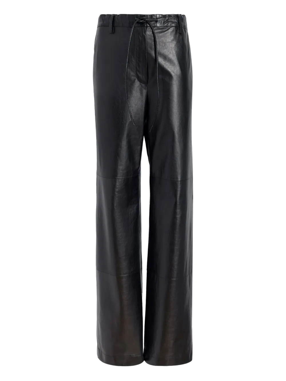 

Кожаные брюки Magnus с кулиской Proenza Schouler White Label, черный