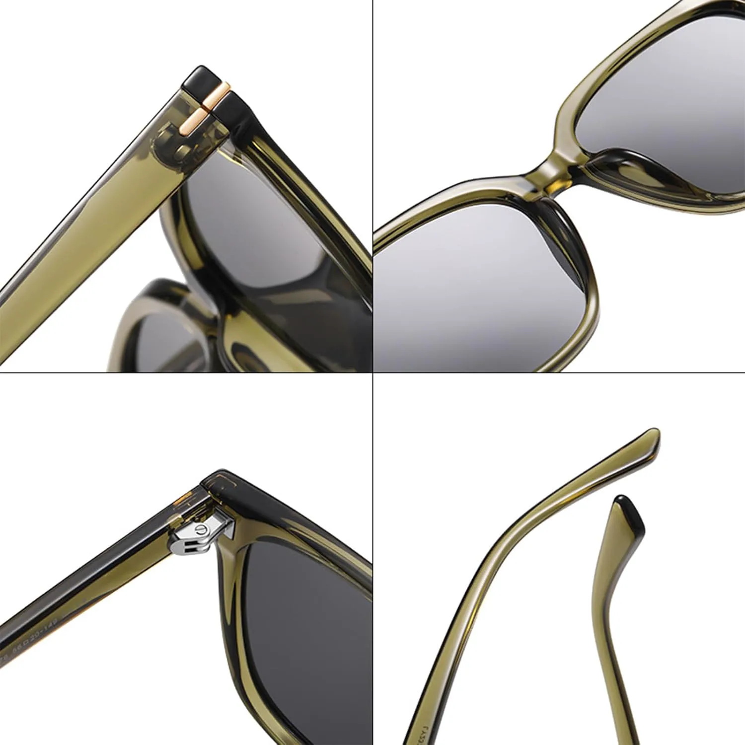 

Поляризованные солнцезащитные очки для женщин в ретро-стиле, квадратная оправа TR90, легкие, с защитой от УФ-излучения UV400, для вождения и рыбалки. D,1 Bubmari, D