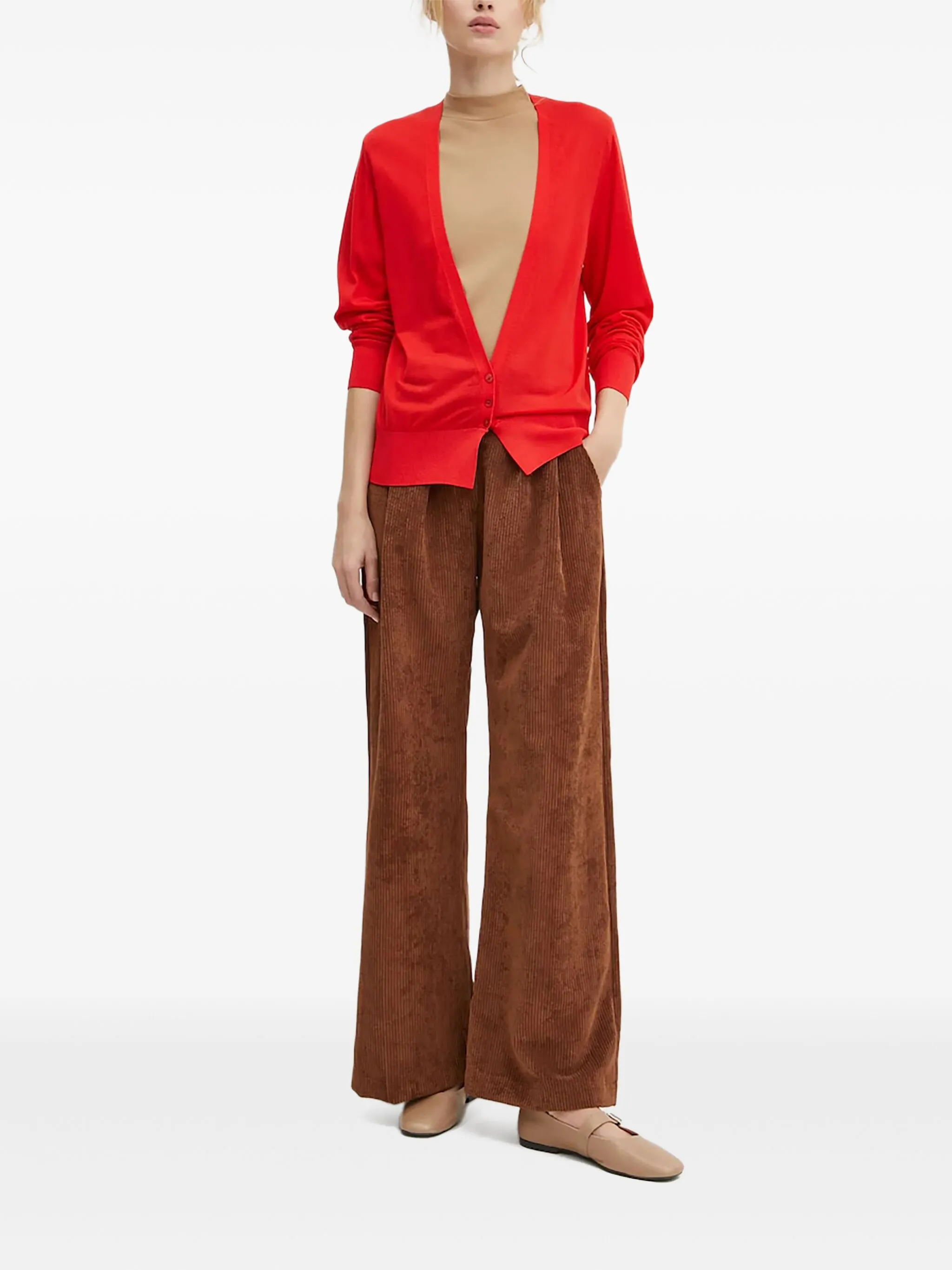 

Кардиган на пуговицах Boss, красный