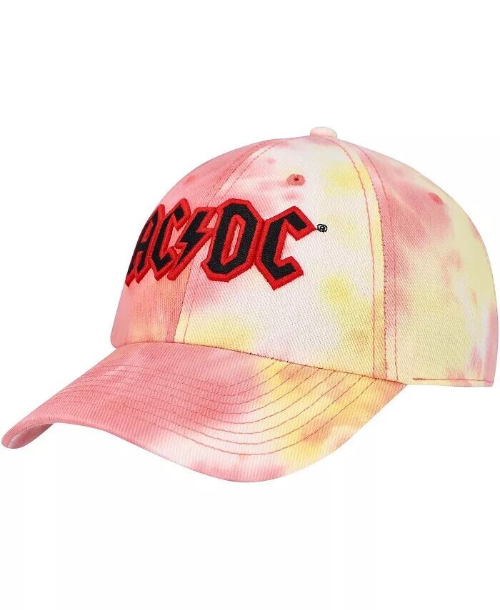 

Мужская желтая, оранжевая бейсболка AC/DC Ballpark Tie-Dye с регулируемой головкой American Needle