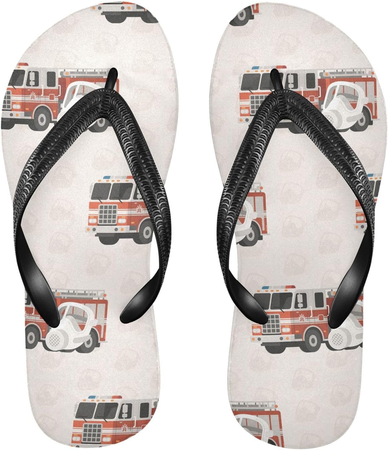 

Женские и мужские летние пляжные шлепанцы с пожарной машиной для душа 2301705 Kfbe, Truck