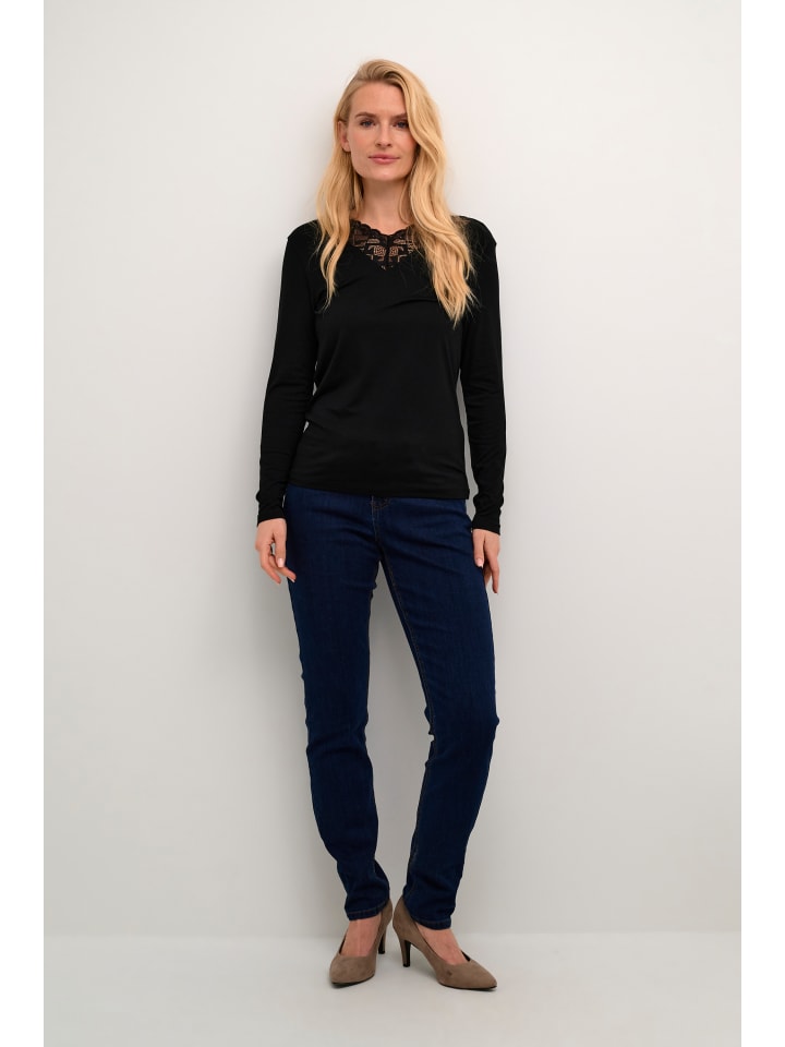 

Рубашка с длинными рукавами CRTrulla, прямого кроя, цвет Pitch Black Cream