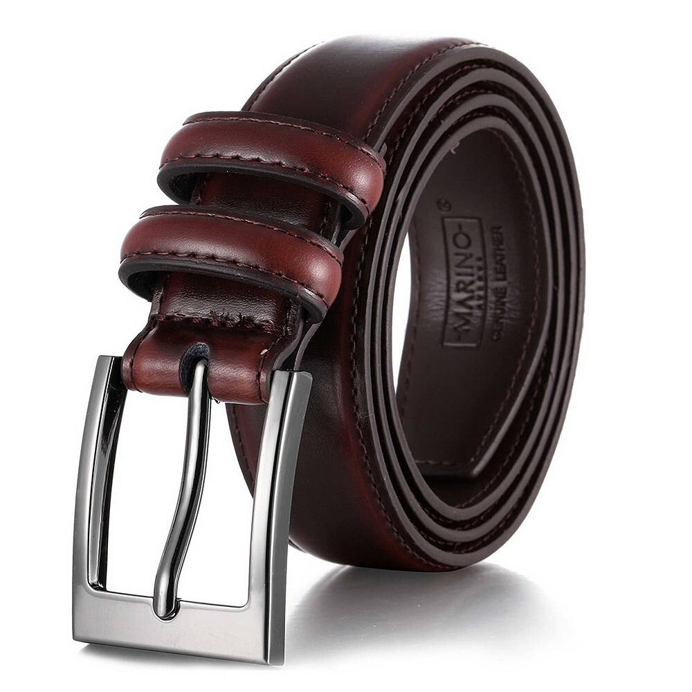 

Мужской кожаный ремень с двойной петлей Mio Marino, цвет Mahogany