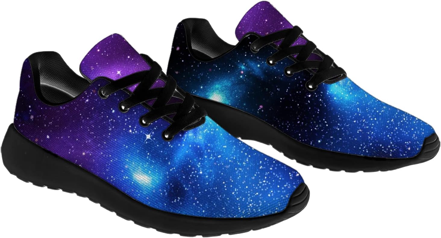 Кроссовки Horethy Galaxy для женщин и мужчин, беговые кроссовки, дышащие кроссовки для ходьбы и тенниса, космические кроссовки, подарки, мультиколор — фото 4