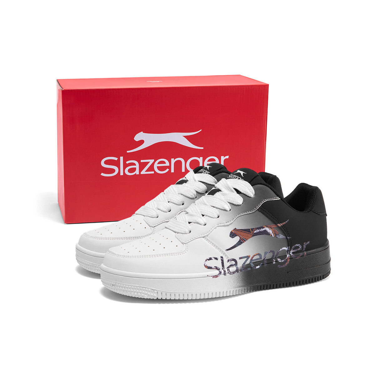 

Кроссовки Slazenger Skateboarding Shoes Unisex Low-top, белый/черный