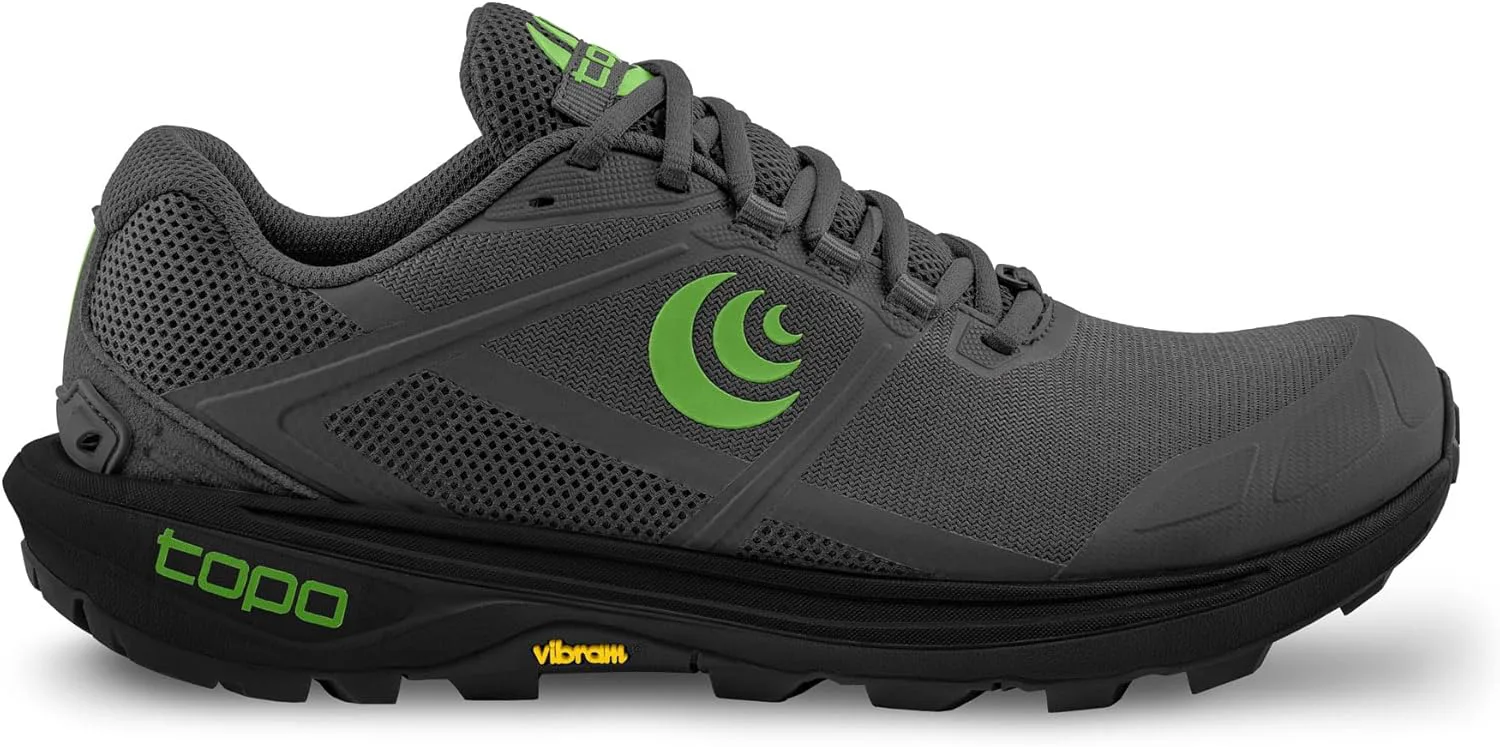 Мужские кроссовки Topo Athletic Terraventure 4 с удобной амортизацией, прочные, с перепадом высоты 3 мм для беговых трасс, спортивная обувь для трейл-раннинга, темно-серый/зеленый — фото 4