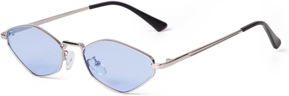 

Солнцезащитные очки с защитой UV400 | Металлическая оправа, маленькие цветные линзы | Для женщин и мужчин, для занятий спортом на открытом воздухе и вождения DSVIGF, 07