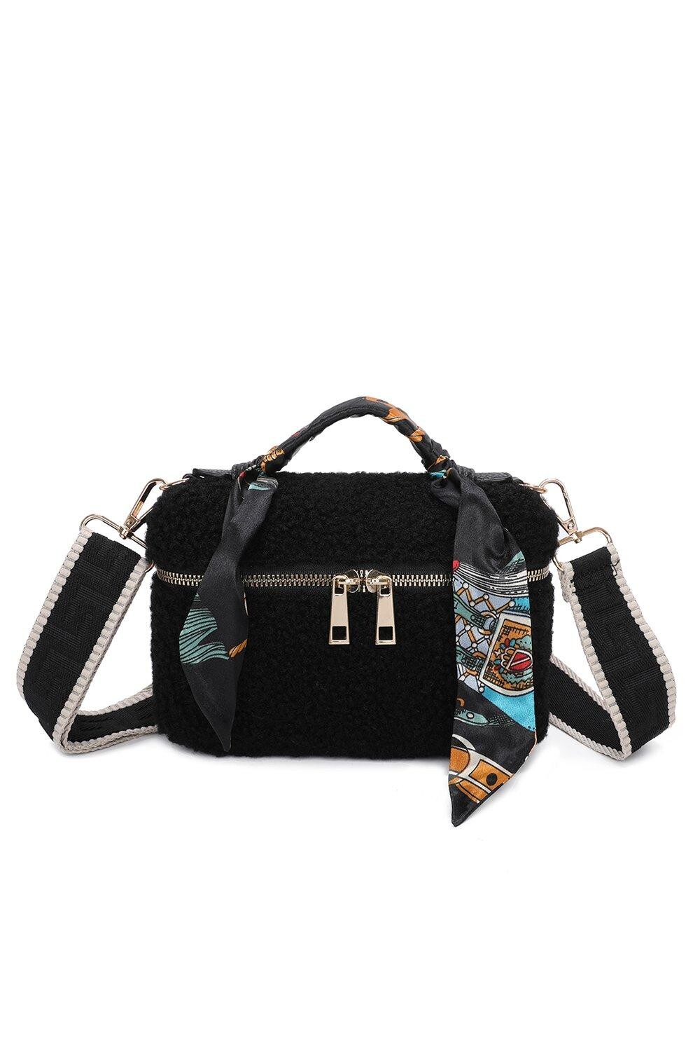 

Мини-сумка Pelosa Furry Fontanella Fashion, черный