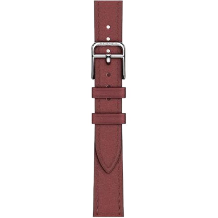 Ремешок Apple совместимый, из коровьей кожи, 42mm HERMES, серый strap — фото 2