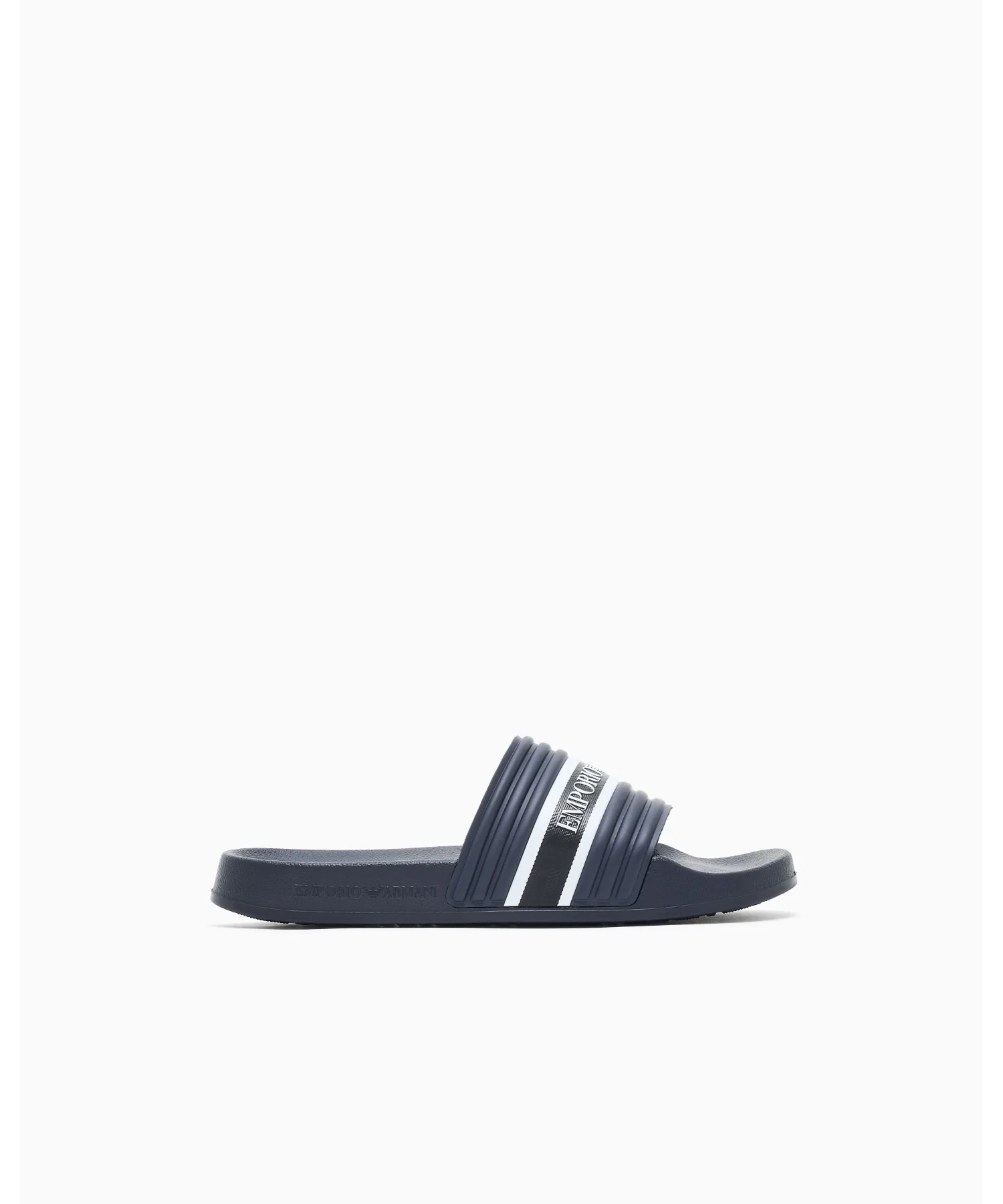 Мужские шлепанцы Emporio Armani из ПВХ с логотипом — фото 2