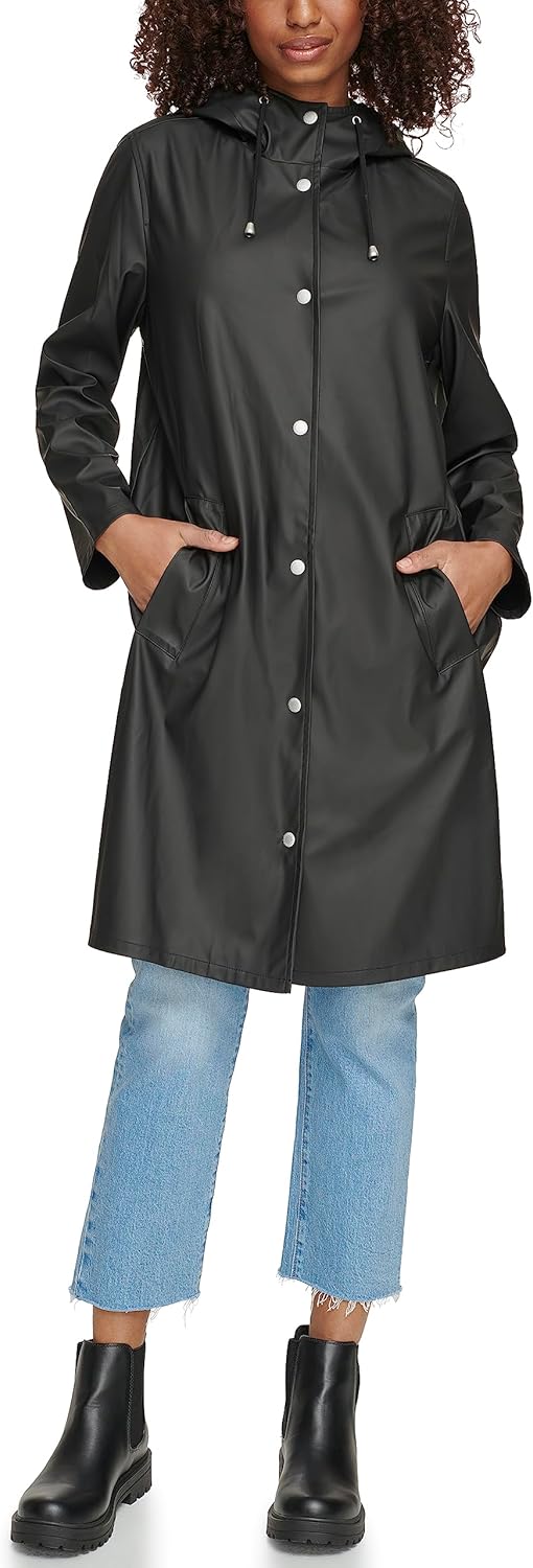 

Levi's Женская классическая парка с капюшоном от дождя, Black