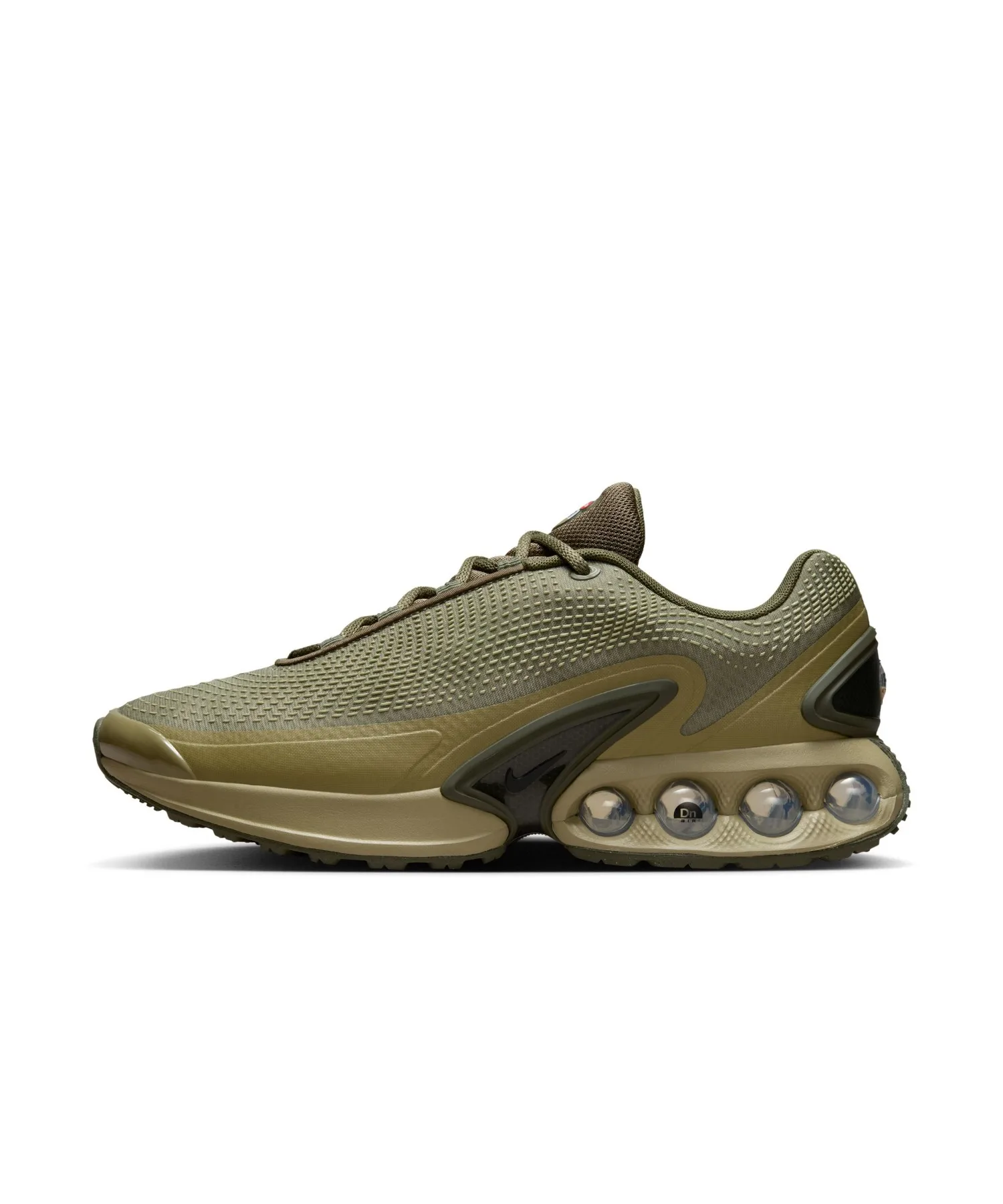 Мужские кроссовки Nike AIR MAX DN оливковые с динамической системой AIR — фото 2