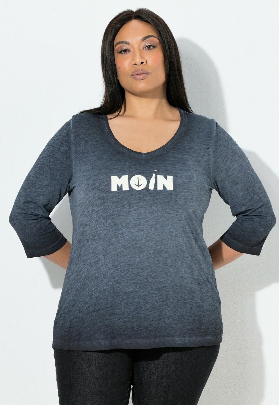 

Топ Ulla Popken Long sleeved top, Black