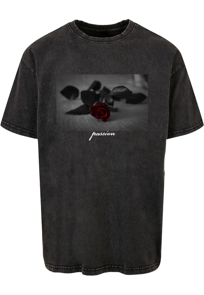 

Футболка MisterTee "Мужская футболка MisterTee Passion Rose Acid Washed Heavy Oversize ", черный