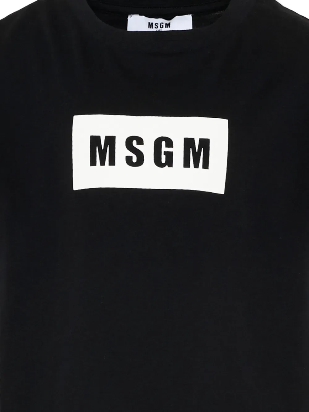 Футболка с логотипом в виде прямоугольника MSGM Kids, черный — фото 3