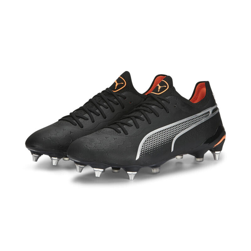 

KING ULTIMATE MxSG Футбольные бутсы мужские PUMA Черный Серебристый Ультра Оранжевый