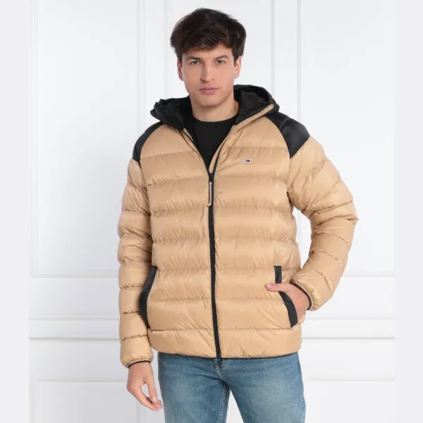 Легкий пуховик стандартного кроя Tommy Hilfiger, коричневый — фото 2