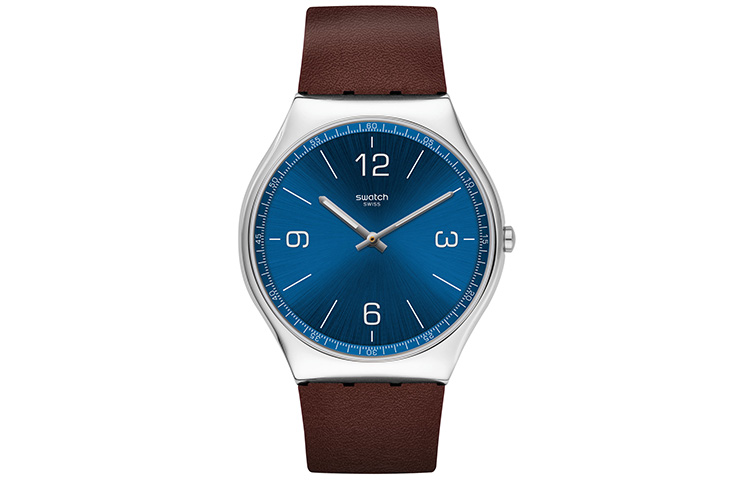 

SWATCH Часы Unisex 42mm Blue Watch SS07S101, Blue
