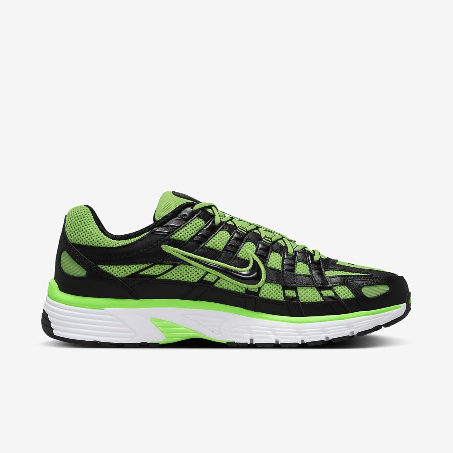 Мужские кроссовки Nike P-6000, белый/черный/зеленый — фото 3