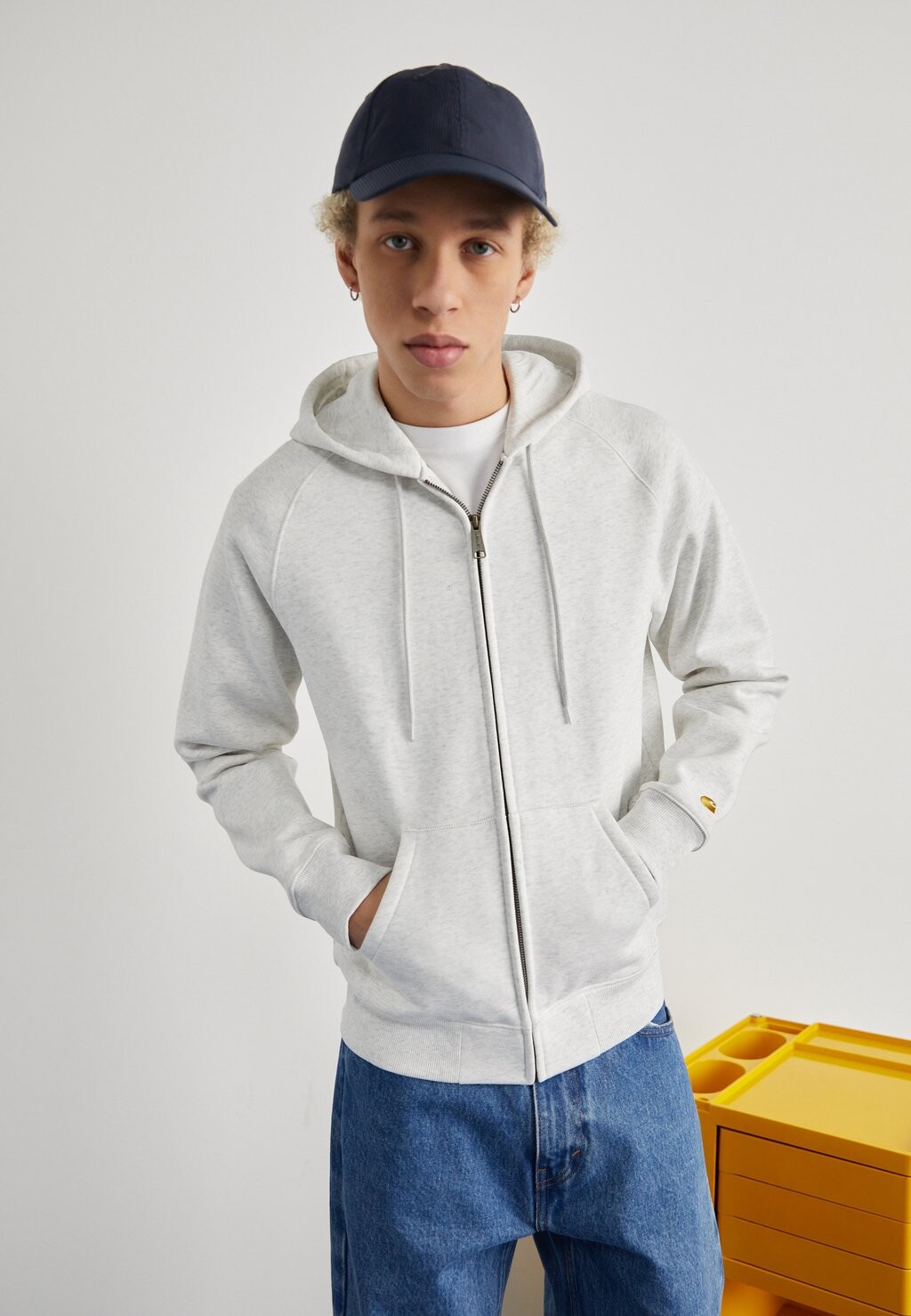 

Толстовка HOODED CHASE Carhartt WIP, цвет ash heather