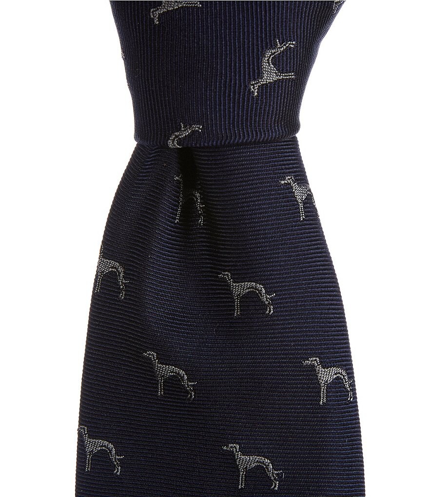 

Пол Смит Грейхаунд 3.14Тканый шелковый галстук Paul Smith, синий