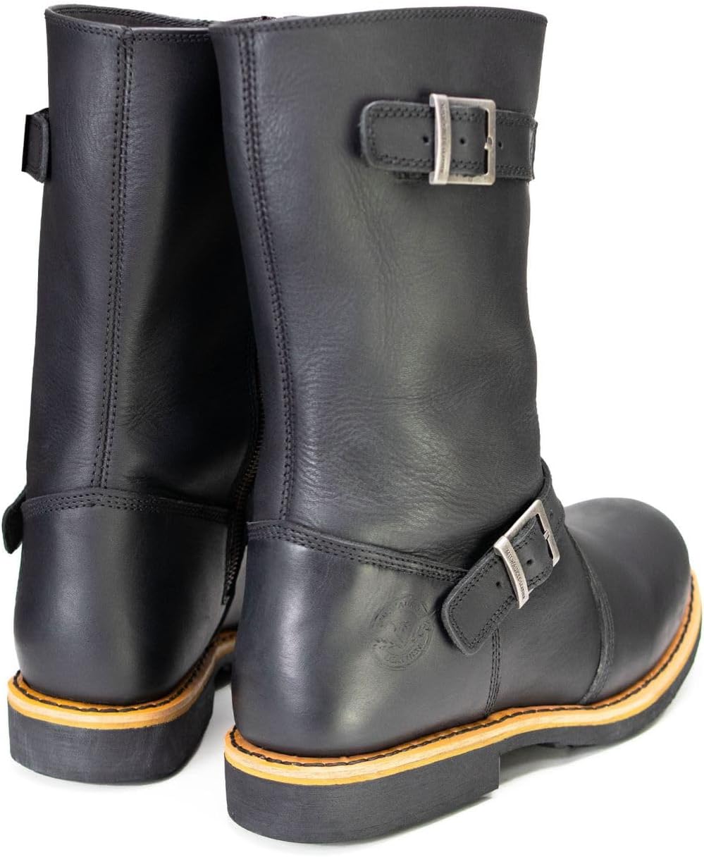 Milwaukee Leather MBM9066 мужские антикварные классические мотоциклетные ботинки Engineer- 8.5 ‎Milwaukee Leather, черный — фото 3