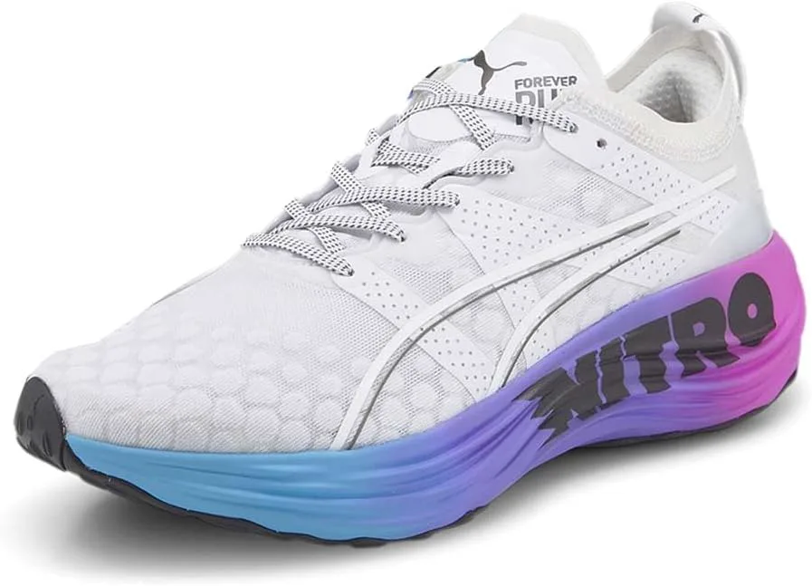 Мужские кроссовки PUMA Foreverrun Nitro Futrograde для бега - черные, белый — фото 3