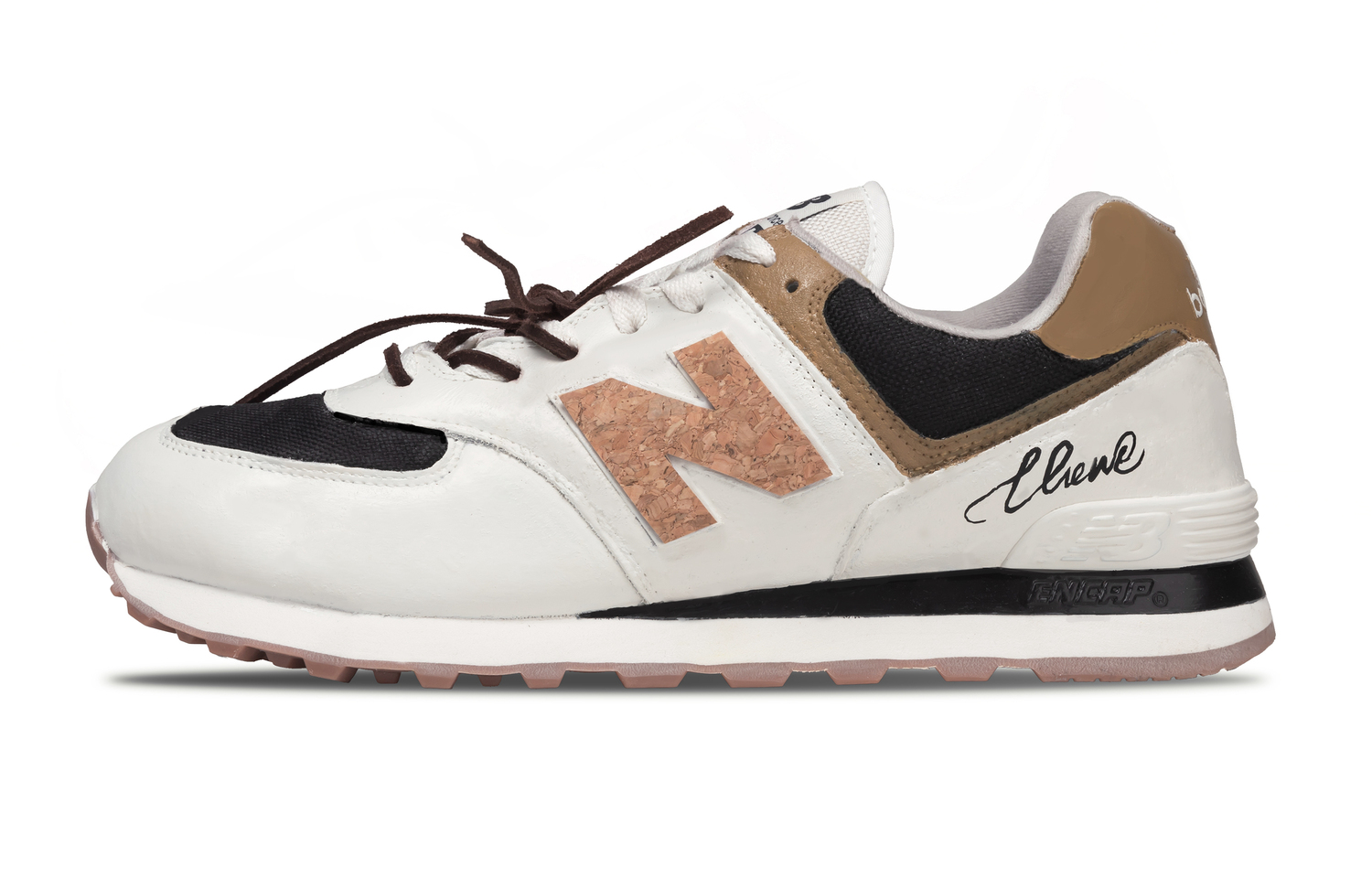 

New Balance NB 574 Fabric Slip Resistant Abrasion Resistant Low top кроссовки для бега Unisex коричневый черный