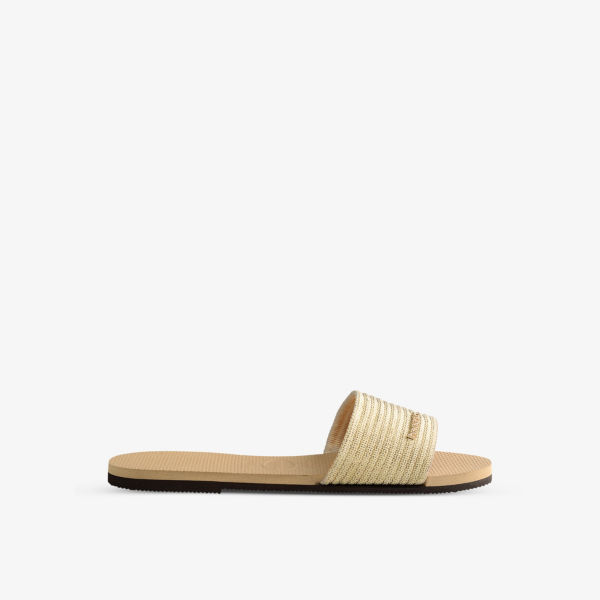 You malta полосатые плетеные сандалии Havaianas, золотой