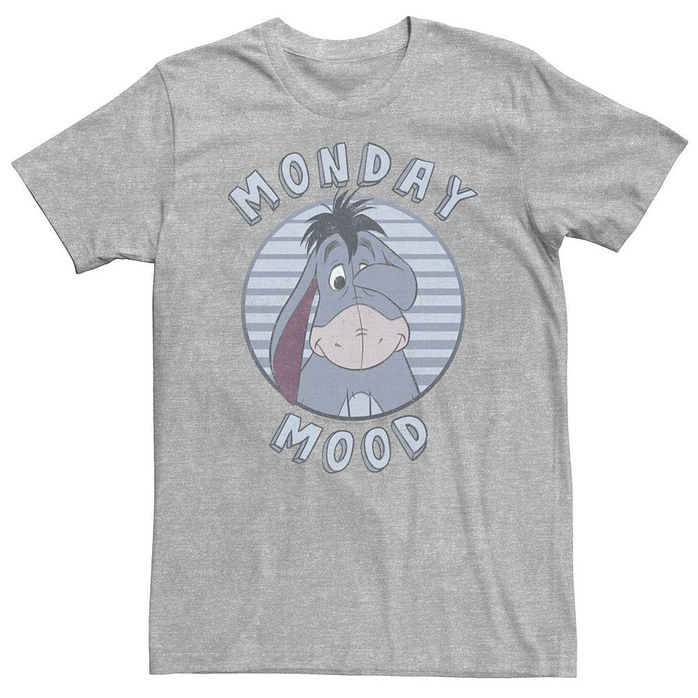 

Футболка Big & Tall Disney Winnie The Pooh Eeyore Monday Mood Licensed Character, цвет Athletic Heather