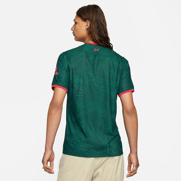 Футболка liverpool 22 2023 dri fit adv match 3rd jersey Nike, зеленый — фото 2