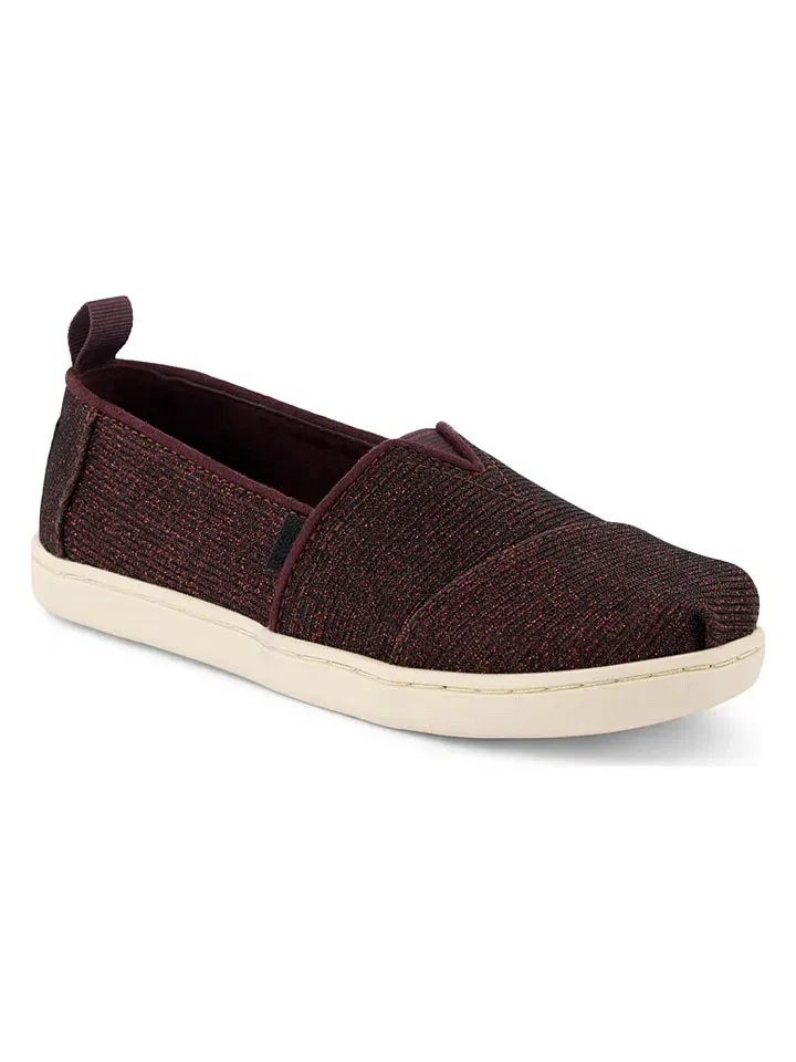 Слипперы глиттер, TOMS, лиловый