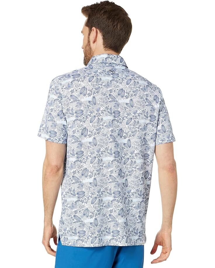 

Поло Puma Mattr Seaplanes Polo, цвет Navy Blazer/Tropical Aqua