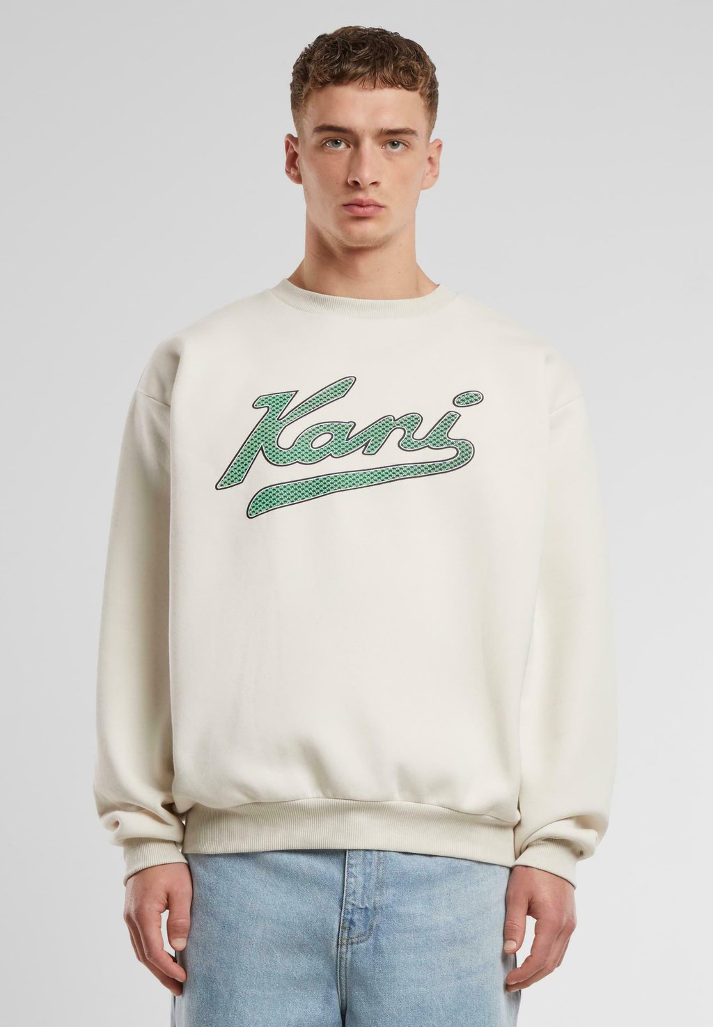 

Толстовка VARSITY PALM CREWNECK Karl Kani, белый