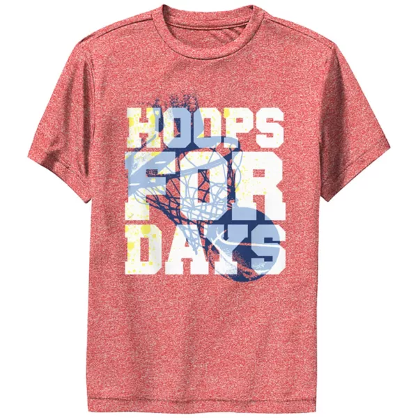 

Футболка с принтом для мальчиков Hoops for days Licensed Character, цвет red heather