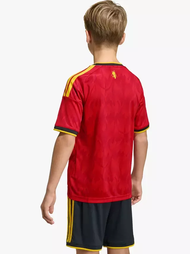 Детская домашняя футболка сборной Бельгии №26, красная/золотая adidas — фото 2