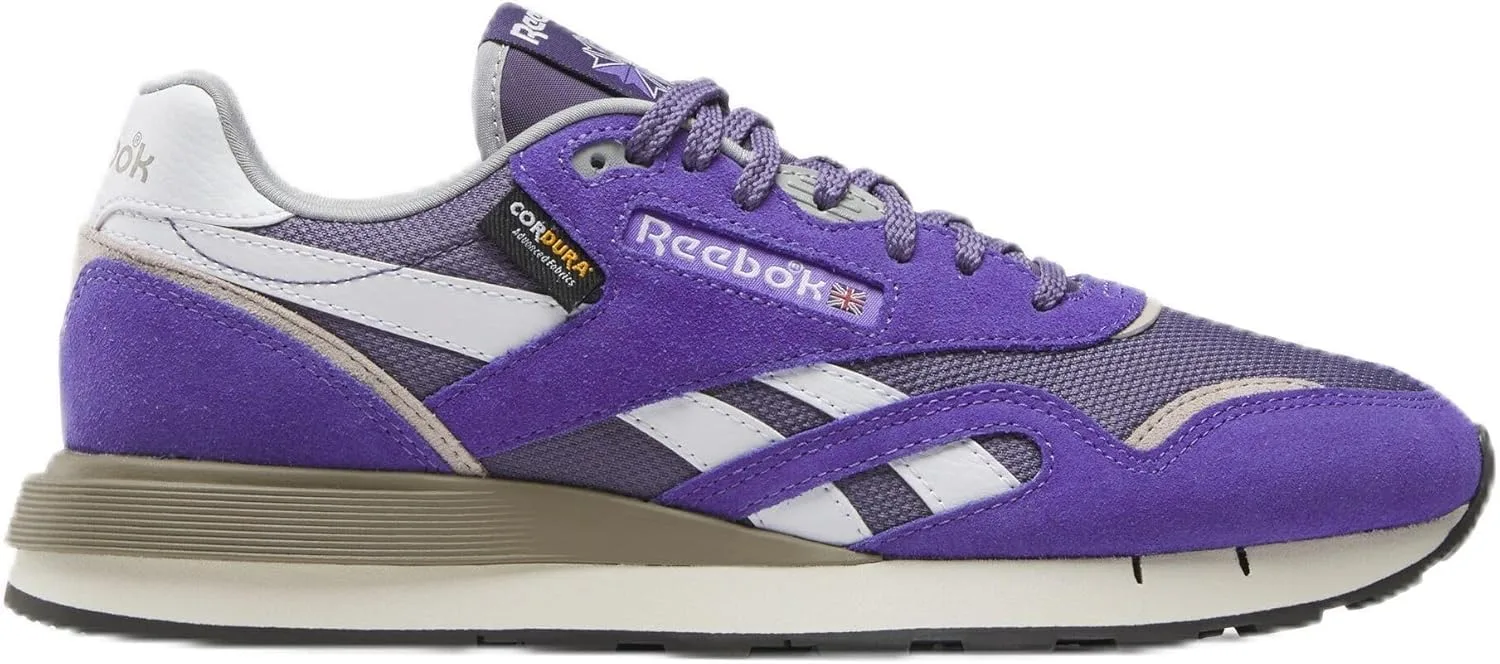Кроссовки Reebok Unisex Classic Nylon 89, белый/фиолетовый
