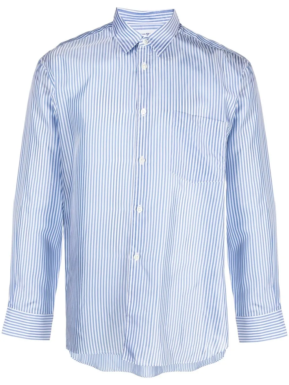 

Рубашка в вертикальную полоску Comme Des Garçons Shirt, синий