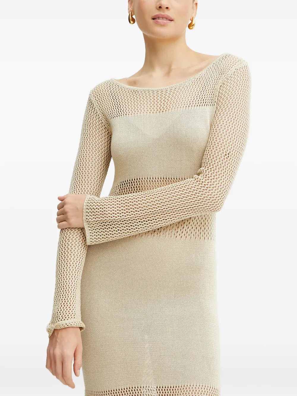 

Платье с боковыми разрезами Fracomina, нейтральный