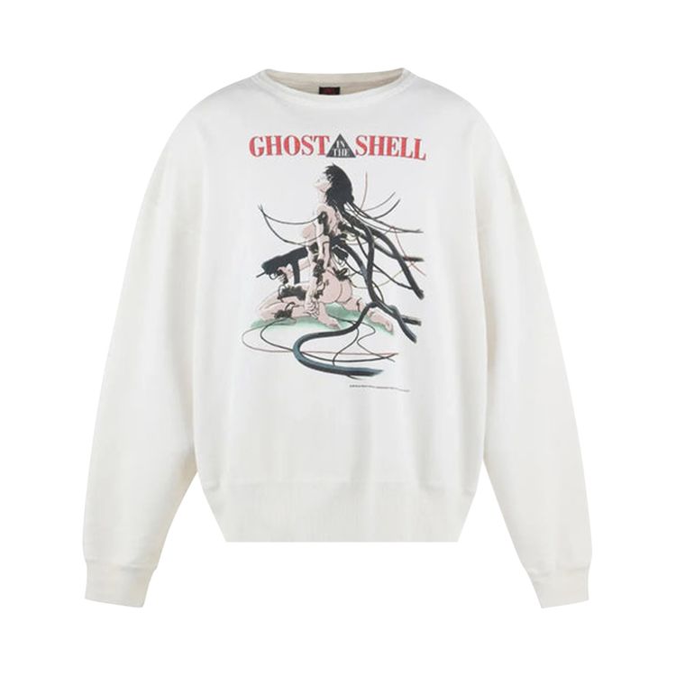 

Толстовка SAINT Mxxxxxx x Ghost in the Shell Crewneck Sweatshirt 'White', белый