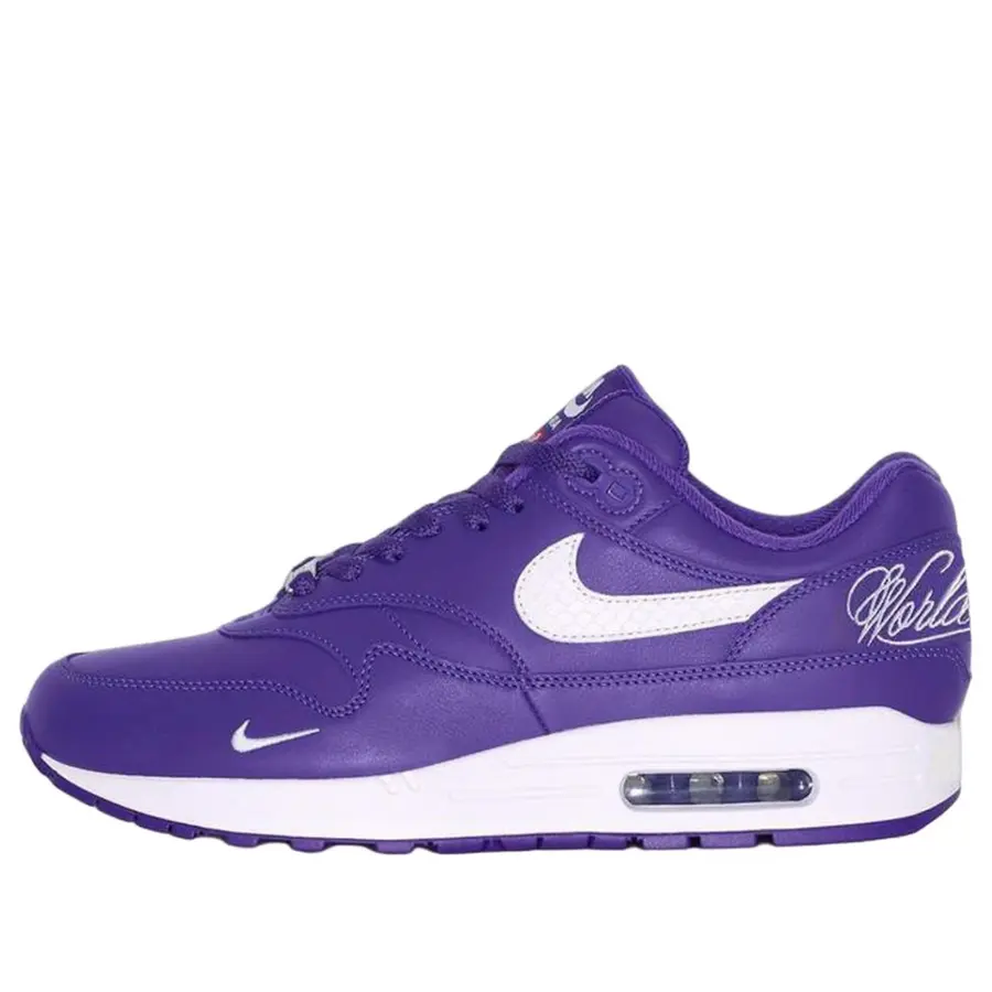 

Кроссовки Nike x Supreme Air Max 1 '87 'Varsity Purple', фиолетовый