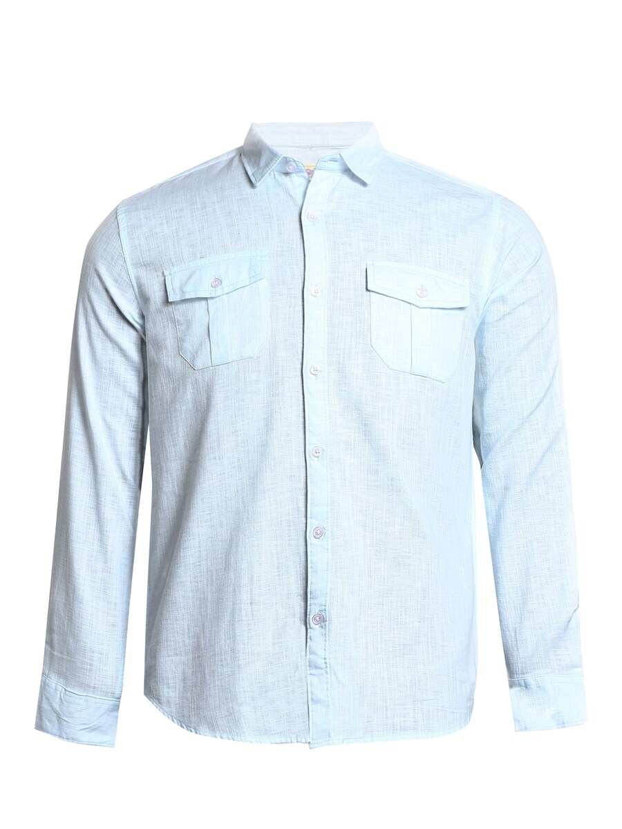 

Рубашка на пуговицах классического кроя Campus Sutra Zeruiah, аква