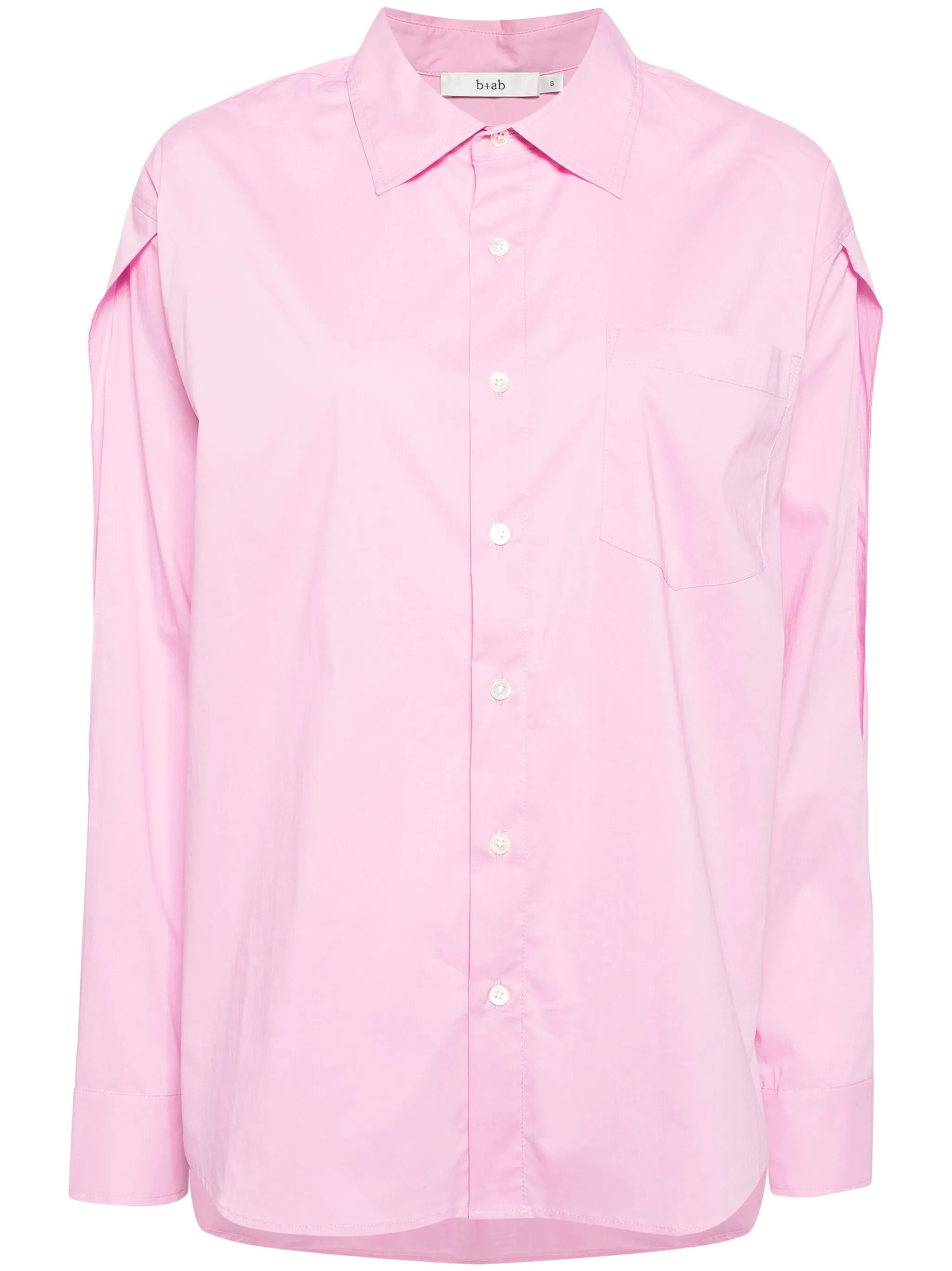 

Поплиновая рубашка с вырезом B+Ab, розовый