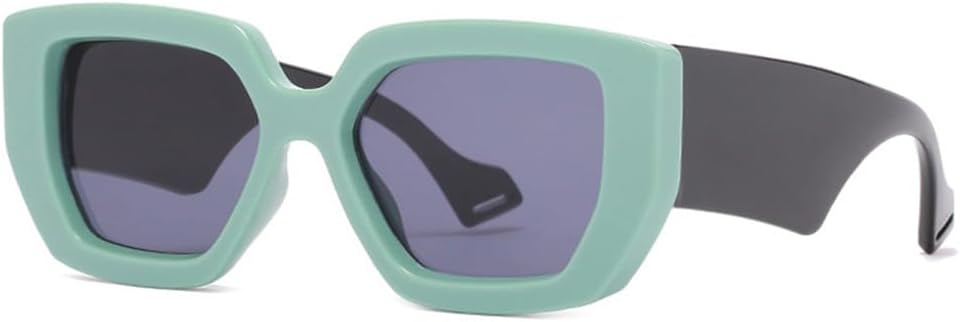 

Женские солнцезащитные очки Jelly Color Punk в большой оправе с защитой от УФ-излучения UV400 для занятий спортом на открытом воздухе, бега и езды на велосипеде generic, C4green-black