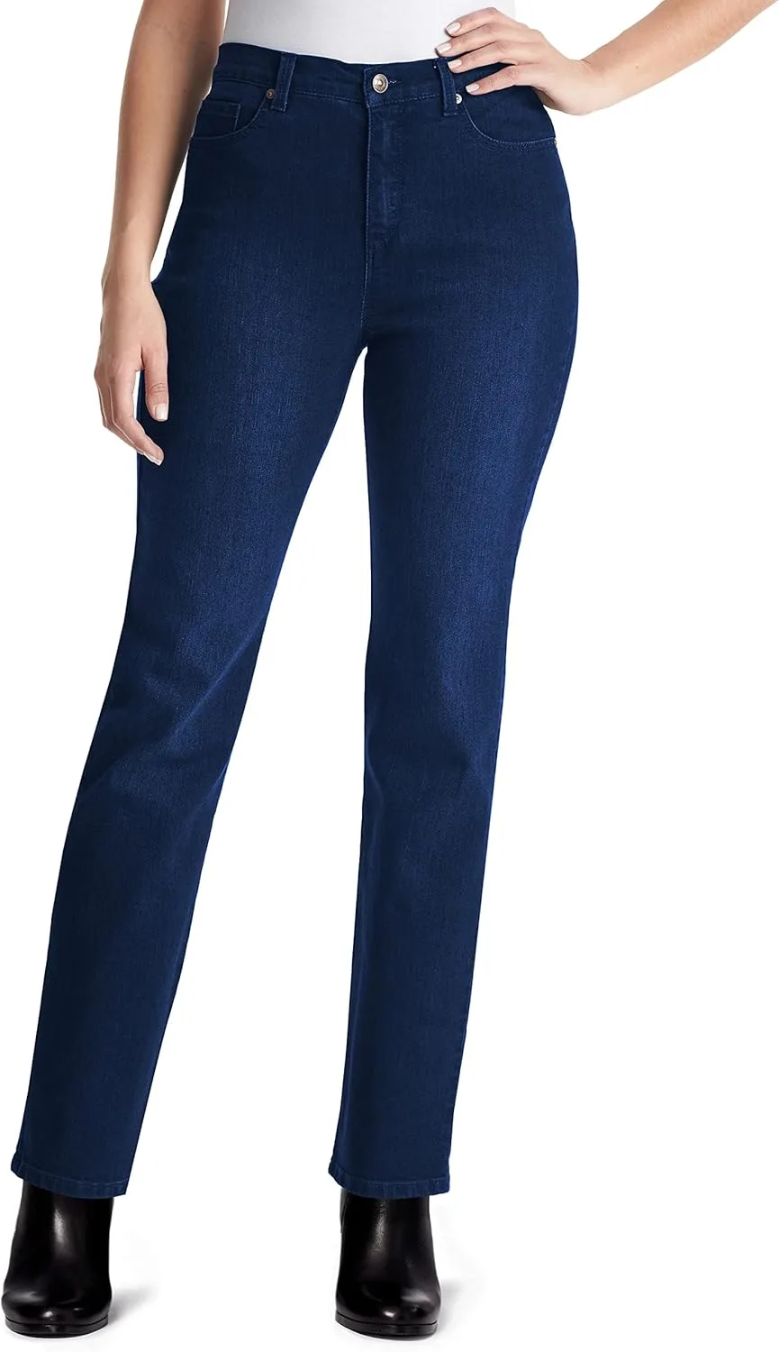 

Gloria Vanderbilt Womens Amanda Classic High Rise Tapered Jean Plus Size