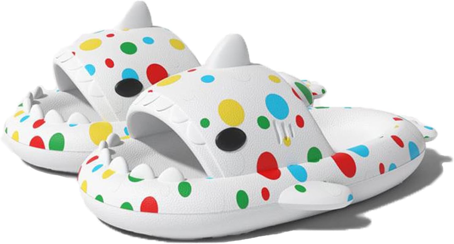 

Унисекс сандалии с изображением акулы, оригинальные улучшенные, противоскользящие, быстросохнущие, для женщин и мужчин, светло-голубые, размер универсальный 6-13 Generic