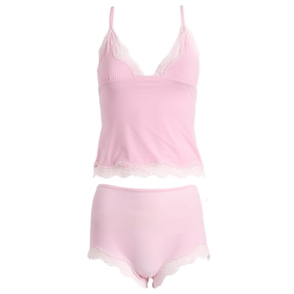 

Комплект из кружевной майки и шортиков, подходящий всем Skims, Bubblegum