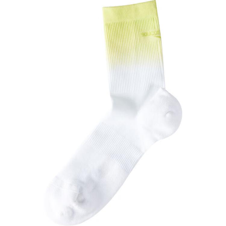 

Носки унисекс 1 пара жемчужно-белый, желто-зеленый градиент Saucony, белый