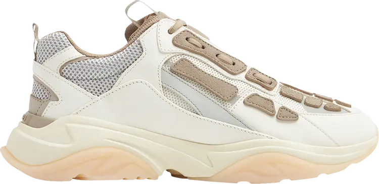 

Кроссовки Amiri Bone Runner 'Off-White Light Beige', кремовый, Бежевый, Кроссовки Amiri Bone Runner 'Off-White Light Beige', кремовый